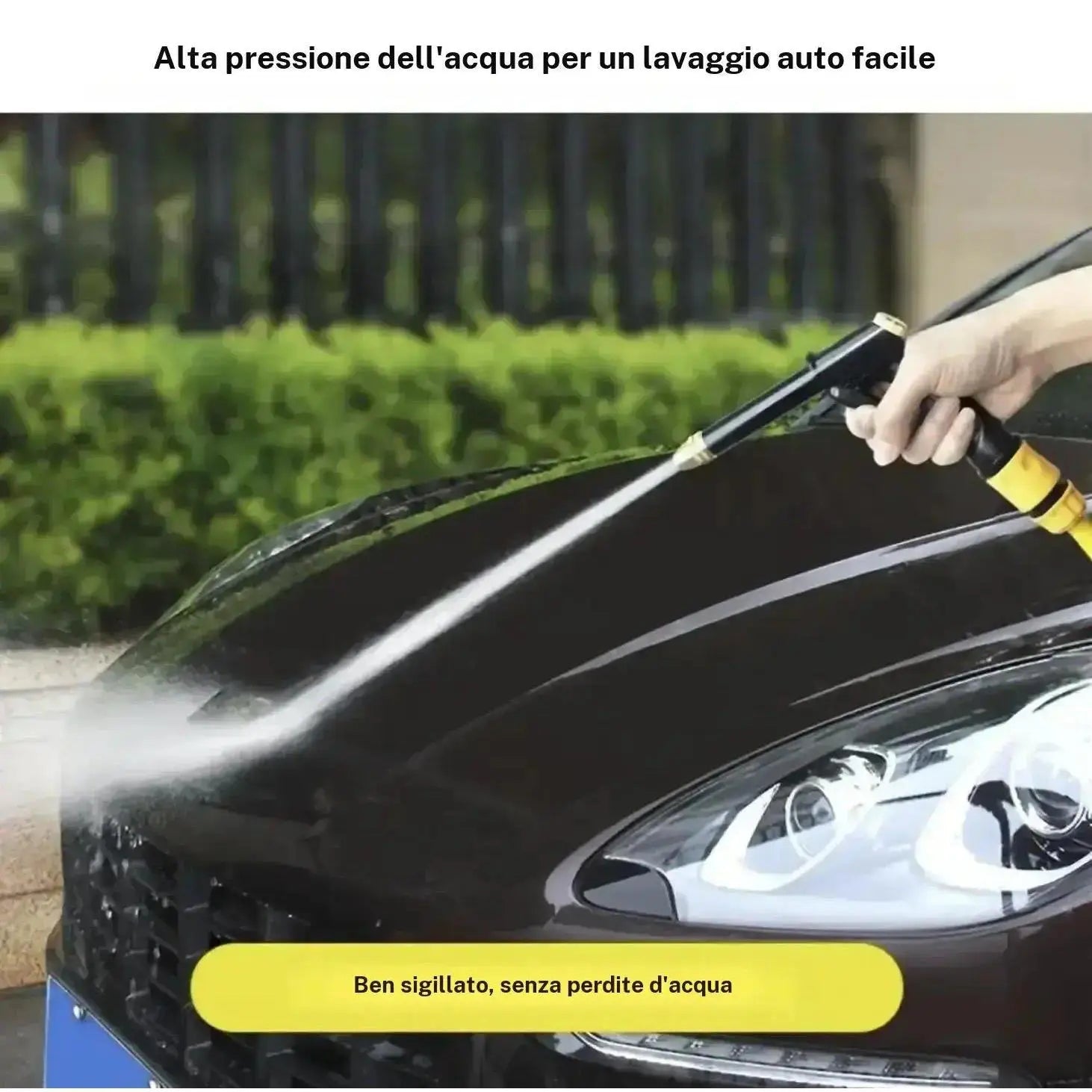 【Fathersdaygift】Portable High Pressure Water Sprayer, Adjustable Garden Hose Nozzle Sprayer, Car Washing & Maintenance Tool, Pet Cleaning Tool & Dealsforyoudays